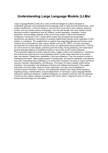 Understanding Large Language Models (LLMs)