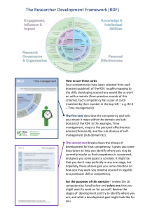 Researcher Development Framework (RDF) Guide