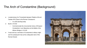Arch of Constantine Background: History & Facts