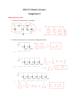 EGR 271 Electric Circuits I Assignment 5
