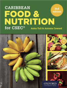 Caribbean Food & Nutrition for CSEC Textbook