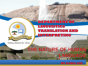 Phonetics & Phonology: Places of Articulation