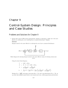 Chapter 9: Control-System Design Principles & Case Studies