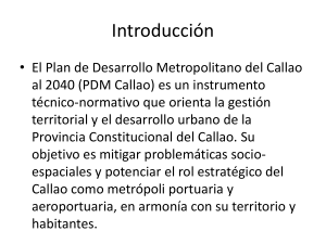 Plan de Desarrollo Metropolitano del Callao al 2040