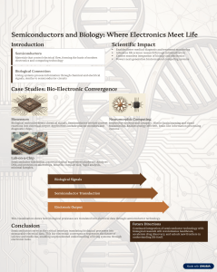 Semiconductors and Biology: Electronics Meet Life