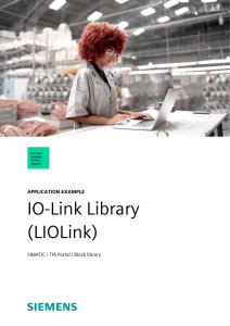 Siemens IO-Link Library Application Example (LIOLink)