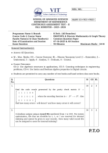 VIT Discrete Math & Graph Theory Test II (2025-26)