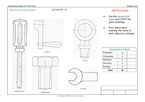 Engineering Design & Technology Freehand Drawing Activity A
