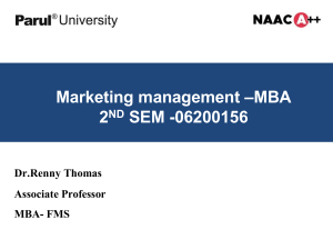 MBA Marketing Management Course Notes: 4Ps & Core Concepts