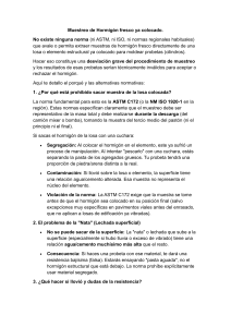 Muestreo de Hormig&oacute;n: Por qu&eacute; no se puede de una losa colocada