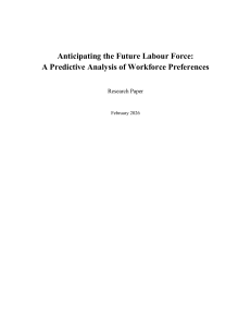 Anticipating the Future Labour Force: Predictive Analysis