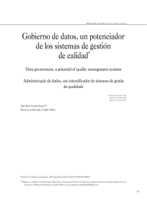 Gobierno de datos y sistemas de gesti&oacute;n de calidad