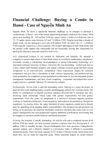 Financial Challenge: Buying a Condo in Hanoi - Case Study