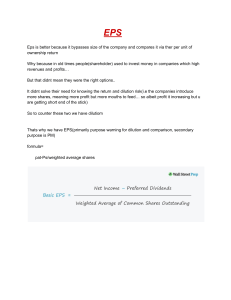 Understanding Earnings Per Share (EPS): Formula & Purpose