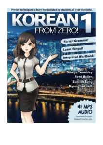 Korean From Zero! 1: Learn Korean & Hangul Textbook