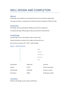 Well Design and Completion in Petroleum Engineering
