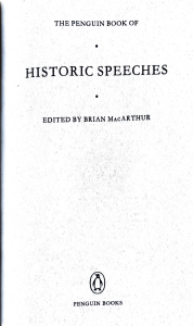 The Penguin Book of Historic Speeches: Burke & Wilkes Speeches