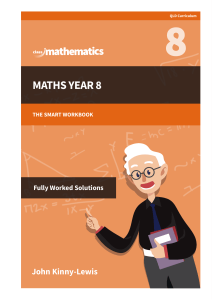 Maths Year 8 Smart Workbook with Fully Worked Solutions