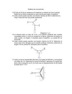 Problemas de Est&aacute;tica de Part&iacute;cula: Equilibrio y Fuerzas
