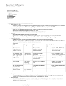 Leadership Alignment Case Study Template
