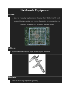 Fieldwork Equipment: Tools for Field Studies