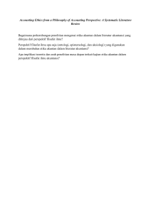 Review Literatur Etika Akuntansi