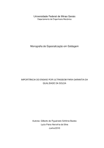 Import&acirc;ncia do ensaio por ultrassom para garantia da qualidade da solda