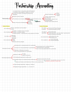 Partnership Accounting Study Guide: Definitions, Types, Formulas