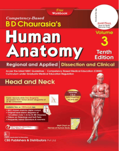 BD Chaurasia's Human Anatomy Vol 3: Head & Neck (10th Ed)