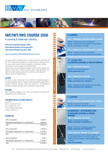 IWE/IWT/IWS 2026 Welding Course: E-Learning & Classroom