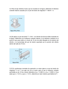 Problemas de torsi&oacute;n en ejes mec&aacute;nicos