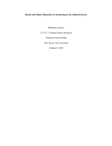 Racial and Ethnic Disparities in Sentencing