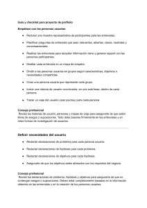 Gu&iacute;a y checklist para proyecto de portfolio
