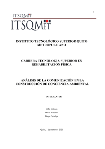 An&aacute;lisis de Comunicaci&oacute;n en Conciencia Ambiental - ITSQMet