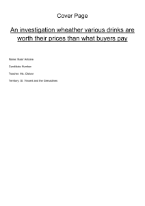 Drink Price Worth Investigation: Sprite, Coke, Busta, Ju-C Analysis
