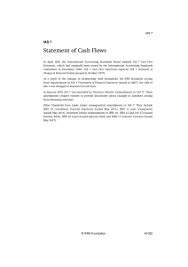 IAS 7 Cash Flows