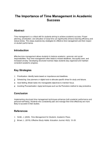 Time Management for Academic Success: Strategies & Tips