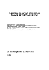 Manual de Terapia Cognitiva: El Modelo Cognitivo Conductual