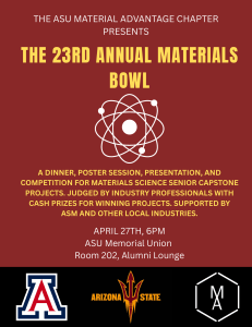 ASU Materials Bowl 2023: Senior Capstone Competition