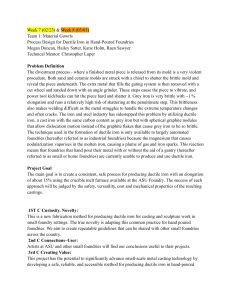 Ductile Iron Process Design in Hand-Poured Foundries
