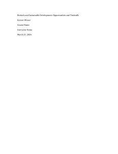 Biofuels and Sustainable Development: Opportunities and Tradeoffs
