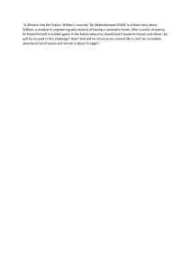 A Glimpse into the Future: William&rsquo;s Journey Short Story