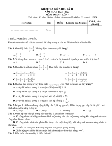 Examen de Matem&aacute;ticas de 7&ordm; Grado