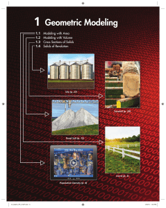 Geometric Modeling: Area, Volume, and Solids