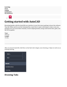 Getting Started with AutoCAD Tutorial