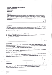 ECO4100Z Securities Legislation Exam 2024