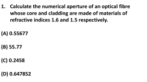 Optical Fiber Multiple Choice Questions