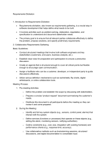 Requirements Elicitation in Software Development