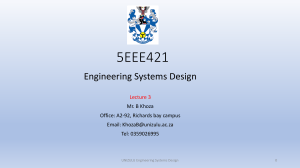Engineering Systems Design: Context & STEEP Analysis