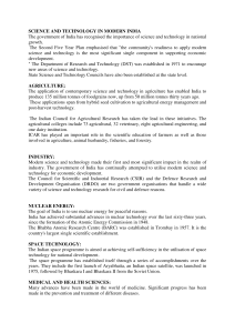 Science and Technology in Modern India: Overview
